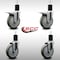 Service Caster 5'' SS Gray Poly Swivel 1-3/4'' Expanding Stem Caster Set 2 Total Lock Brakes, 4PK SCC-SSEXTTL20S514-PPUB-2-S-2-134 - alternate 3